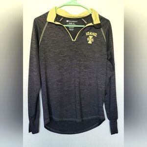 UNIVERSITY OF IDAHO quarter zip logo jacket by Colosseum size medium